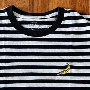 SPRZ NY (UNIQLO) Andy Warhol embroidered banana graphic tee